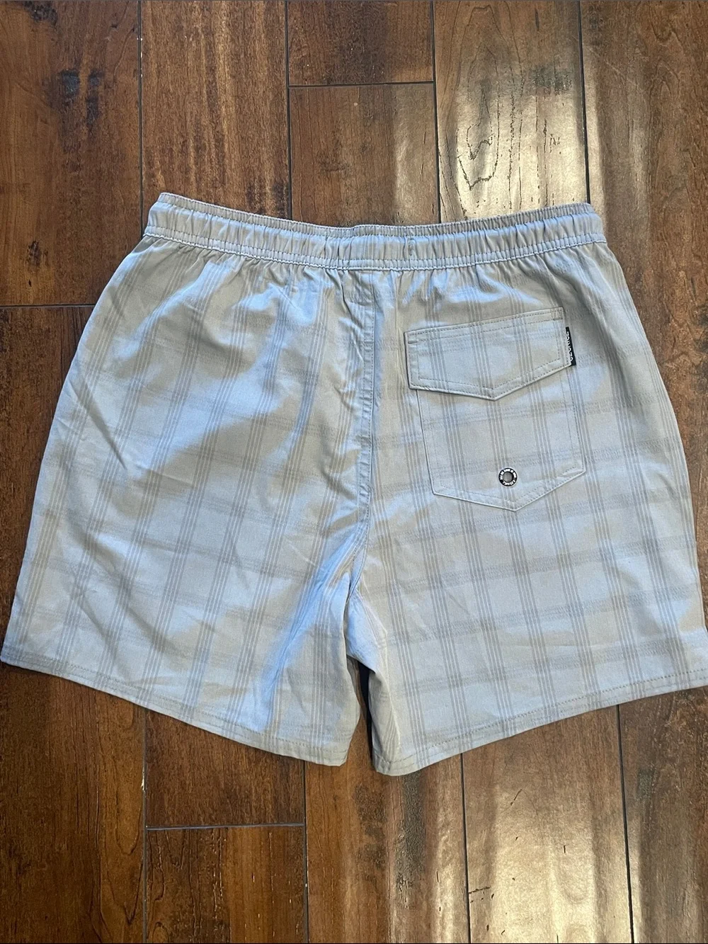 Ezekiel Light Gray Plaid Shorts